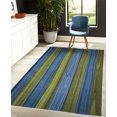 thumbnail image 4 of Rustic Decorative Rug, Vertical Wooden Planks Image Cottage Cabin Life in Countryside Theme, Quality Carpet for Bedroom Dorm and Living Room, 6 Sizes, Cobalt Blue, by Ambesonne, 4 of 4