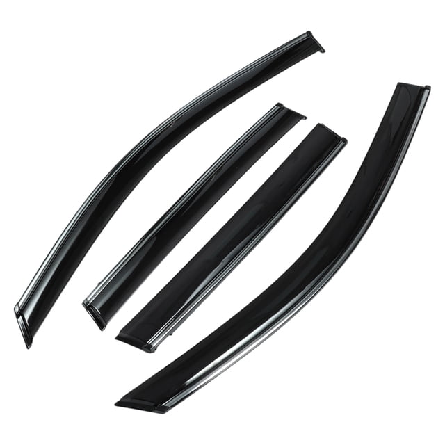 Deflectores de Ventana 1 Juego Único para Honda Fit Hatchback 2007-2008 Visores de Ventana Lateral Negros