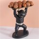 thumbnail image 5 of Bandeja de almacenamiento con estatua de ganado, figura de vaca, adorno para teléfonos con control remoto Negro, 5 of 9