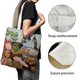 thumbnail image 3 of Seven Little Monsters Bolso de tela con estampado de lienzo para mujer, bolsa de compras reutilizable y estética, con cremallera interior, regalo para mujer,40*40cm., 3 of 6