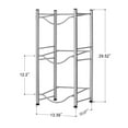 thumbnail image 4 of 5 Gallon Water Jug Holder Water Bottle Storage Rack, 3 Tiers, Silver, 4 of 8