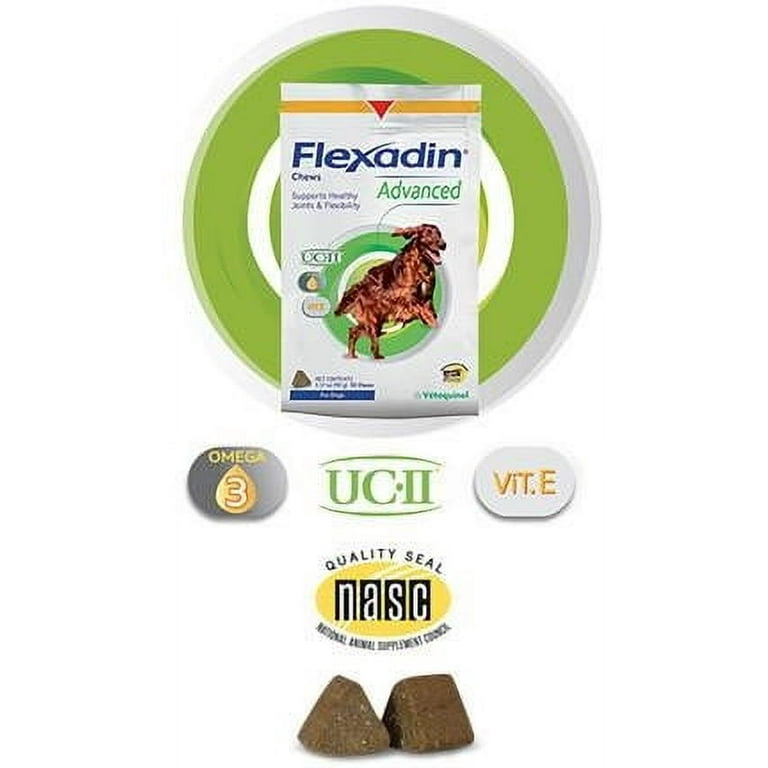 Free Shipping! Flexadin Advanced with UC-II Chews For Dogs