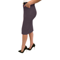 thumbnail image 3 of Obadiah Collection Stretchy Pull on Pencil Skirt for Women with Pockets and Belt(Charcoal , Large), 3 of 4