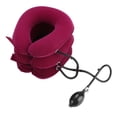 thumbnail image 1 of Dispositivo de tracción cervical inflable, ligero y portátil en forma de U (rojo), 1 of 14