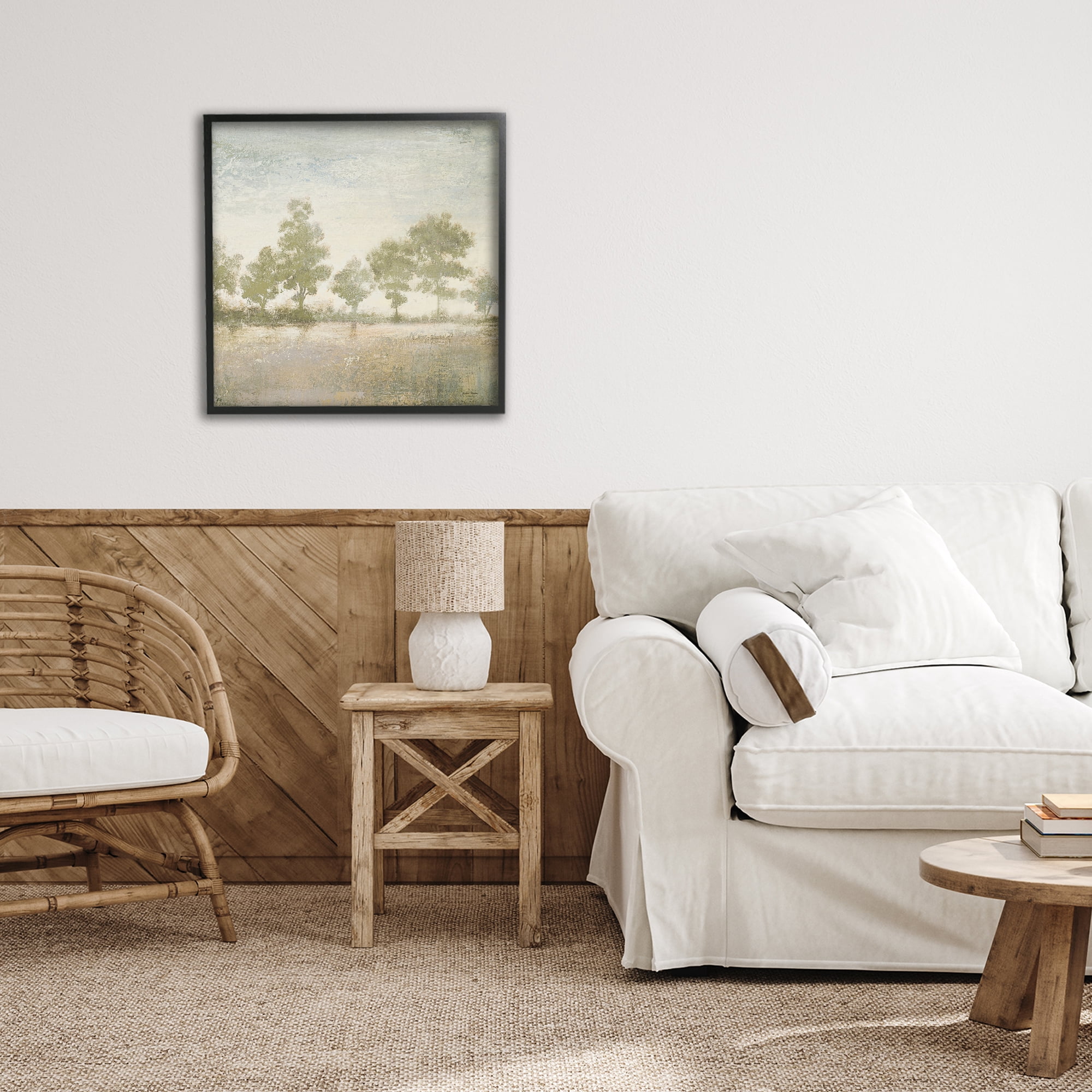 Stupell Industries Forest Light Landscape Black Framed Giclee Art, design by Michael Marcon