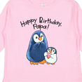 thumbnail image 4 of Inktastic Happy Birthday, Papa- Cute Penguins Boys or Girls Long Sleeve Toddler T-Shirt, 4 of 5