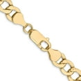 thumbnail image 3 of 14 Karat 7.0mm Semi-Solid Curb Link Chain, 3 of 5