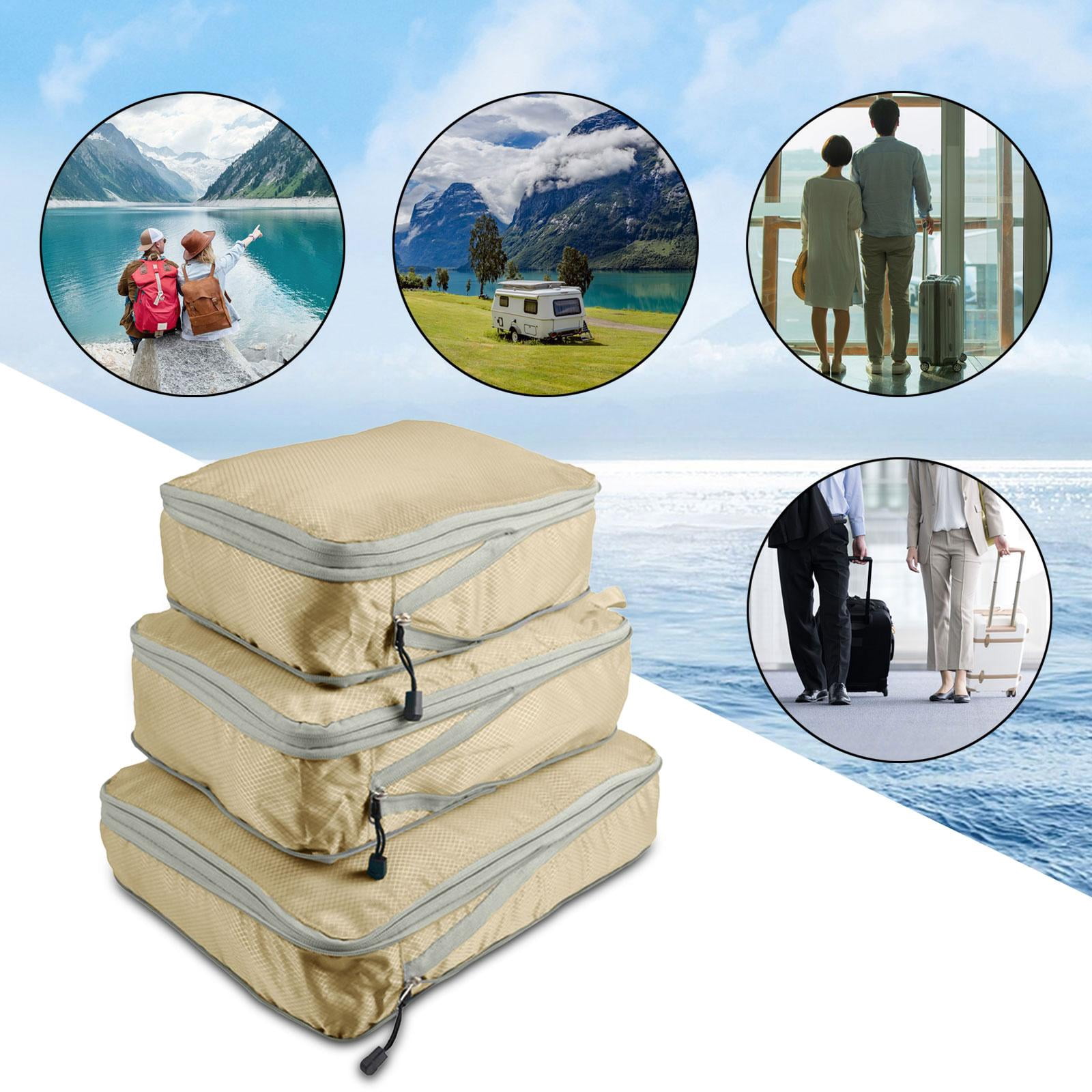 Nishiyuenyi Packing Cube Shoe Bag Pouch Travel Essentials Luggage Organizer Packing Cube for 3pcs