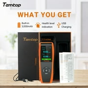 Temtop Air Quality Monitor LKC-1000S+ 2nd PM2.5 PM10 Formaldehyde Temperature and Humidity TVOC AQI Tester Indoor Outdoor Air Pollution Detector w/ Data Export
