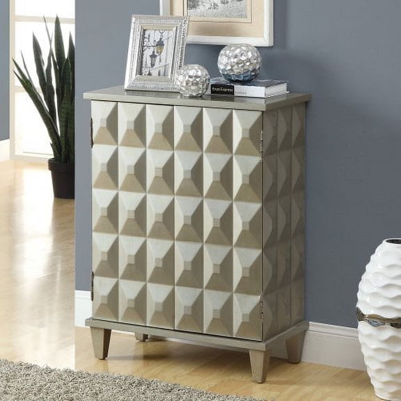 Monarch Specialties 3827 Bombay Chest In Brushed Gold