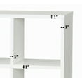 thumbnail image 4 of Better Homes & Gardens 4-Cube Storage Organizer with Metal Base, White, 4 of 5