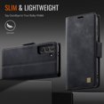 thumbnail image 6 of ELEHOLD Case for Samsung Galaxy S21 Ultra, Luxury PU Leather Wallet RFID Blocking Case,Card Slots & Wireless Charging Compatible,Black, 6 of 9