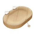 thumbnail image 2 of Rascador de Sisal para Gatos, Almohadilla Rascadora para Gatos de Interior con Pelota, Juguetes de Entrenamiento, Cama Ovalada para Rascar Gatos, para con oreja, 2 of 10