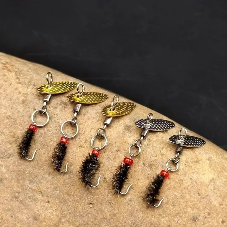 5X Fly Fishing Hooks Fly Hooks Lures Bait Fly Insect Bait Sequins Fish Hook  