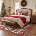 thumbnail image 3 of KUETH 2'x7' Christmas Machine Washable Runner Rug, Non-Slip Rugs for Kitchen, Hallway, Corridor and Entryway, Beige, 3 of 7