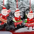 thumbnail image 3 of Navideños Calcetines De Papá Noel Colgante Árbol De Navidad Regalo Colgante Para Amigos Y Familiares 2021 Adornos Speravity HA043220-01, 3 of 6