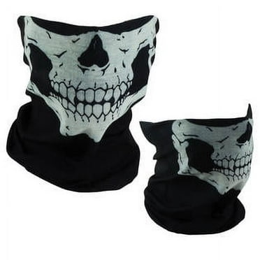 2-Pack Skull Mask Motorcycle Bandana Snowboard Ski Face Mask Tactical Masks Wrap