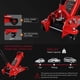 3 Ton (6000 Lb) Low Profile Aluminum Floor Jack - Quick Lift Pump, Red, For Garage & Service
