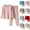 Coffee, variant on Kids Thermal Underwear Set Baby Clothes Pajamas Girls Boys 2 Piece Outfits Long Johns Kids Pajamas 2-13Y Red
