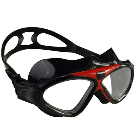 IPOW Anti-fog Swim Goggle Adult Kid Seal Leakpoof Swim Glasses Waterproof Swimming Goggles Eyewear with Storage Case for Men Women Youth Adult Girls Boys, Black
