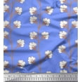 thumbnail image 1 of Soimoi Crepe Silk Fabric Cotton Ball Floral Printed Fabric 1 Yard 42 Inch Wide, 1 of 3