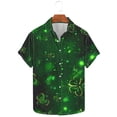 thumbnail image 5 of Tawop Womens Shirts Men's St. Patrick's Day Printed Short Sleeved Shirt Casual Turndown Collar Tops Shirt Blouse, 5 of 5