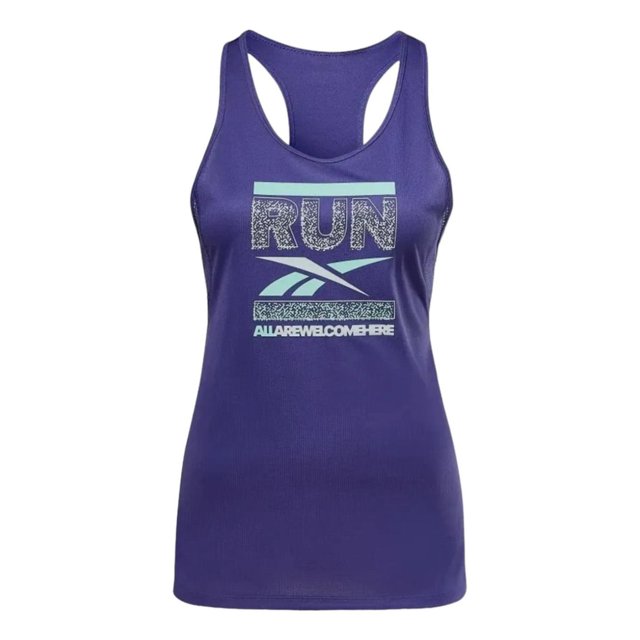 Playera Reebok Mujer Dama Entrenamiento Graphic Tank azul CH