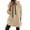 Khaki, variant on ZUKMRJPC Women's Fleece Lined Hoodies Casual Lightweight Long Sleeve Drawstring Hooded Sweatshirts Loose Solid Color Pullover Tops