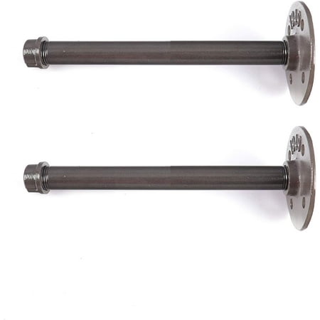 

ATT Hardware Rustic Iron Industrial Pipe Shelf Brackets 20mm Diameter 2 Pack Grey