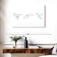 thumbnail image 3 of Elephant Stock Line Hummingbirds Wall Art - Horizontal Canvas Wall Art - Living Room Wall Decor - Animal Canvas - White And Black Decor - 36" x 24", 3 of 8