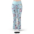 thumbnail image 2 of Lotusprinthandmade Unicorn Print All-over Print Flare Leggings XS-5XL (2XL), High-Waist Leggings For Lovers, 2 of 4