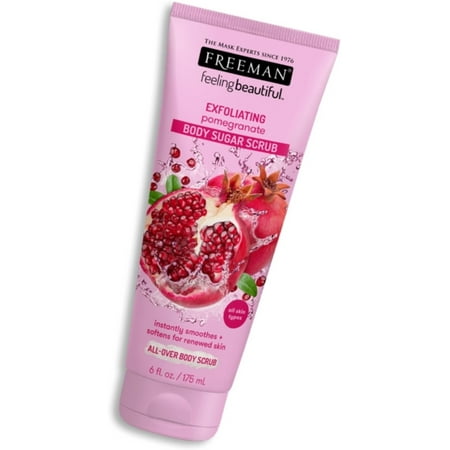 Freeman Feeling Beautiful Exfoliating Pomegranate Body Sugar Scrub 6 oz