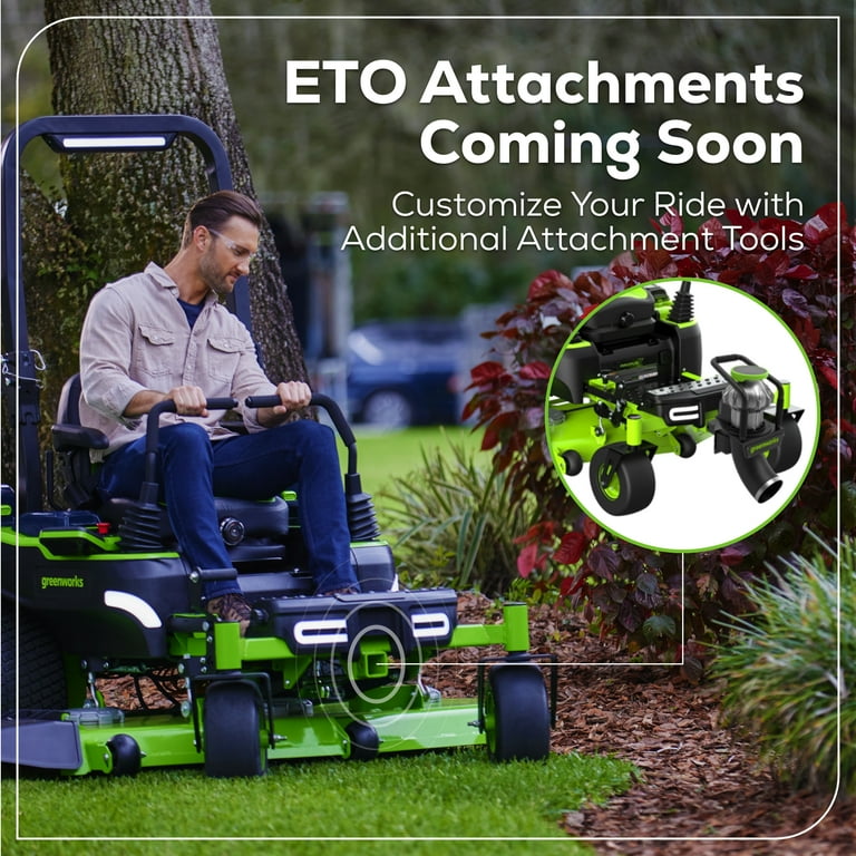 Greenworks 60V 54 Maximus Zero Turn Riding Mower Six 6 10Ah Batteries 600W Charger 7422302 Walmart