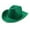 Green, variant on Mikilon Men and Women Straw Hat Outdoorsy Comfortable Breathable Hats Solid Color Wide Brimmed Hats