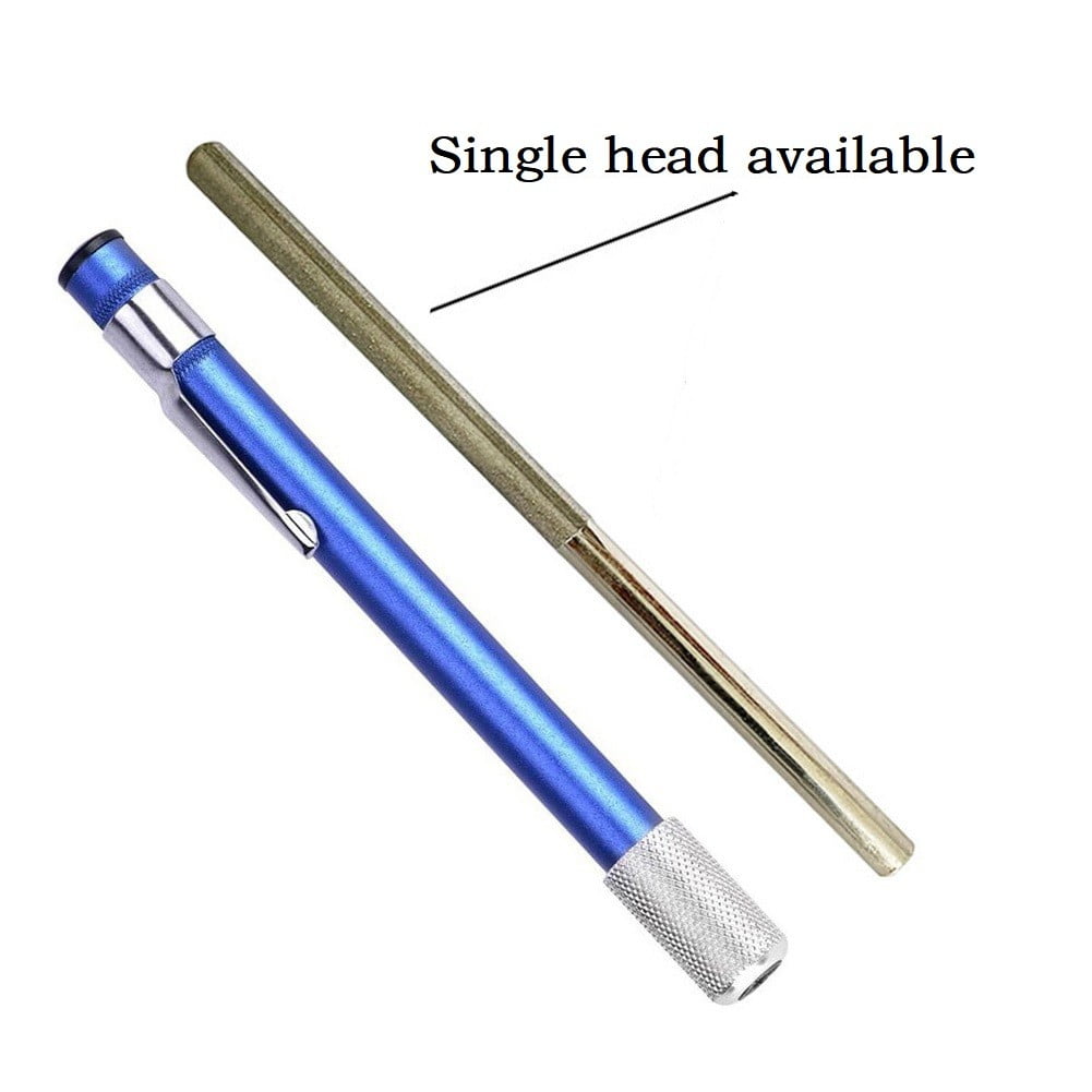 Multi Purpose Pen Shape Cutter Sharpener Diamond Plated Carbon Steel