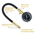 thumbnail image 4 of Universal Car Truck Analog Tire Inflation Deflation Pressure Meter Vehicle 360-degree Rotation Tyre Gauge Barometer Repair Accessory Spare Parts, 4 of 8