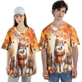 thumbnail image 4 of Happy Thanksgiving Siberian Husky Give Thanks Fall Beanie Scarf Welcome All Over Print 3D Baseball Shirt Husky Dog Lover Gifts Softball Sport - 00020, 4 of 6