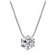 thumbnail image 1 of Hot 925 Sterling Silver Plated Necklace Versatile Single Sparkling AAA Zircon Clavicle Chain for Women Wedding Jewelry Wholesale, 1 of 5