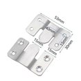thumbnail image 2 of 6 Pairs [12 Pack] Embedded Concealed Mounting Bracket Interlock Hanging Buckle Stainless Steel Wall Hardware For Hanging Picture Mirror Frame Backspla, 2 of 5