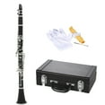 thumbnail image 1 of Clarinete ABS clarinete Bb cuproníquel plateado níquel 17 llave con paño de limpieza guantes destornillador instrumento de viento de madera para estudiantes principiantes TOMSHOO Clarinete, 1 of 6