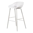 thumbnail image 3 of PIAZZA OUTDOOR BARSTOOL WHITE-M2, 3 of 5