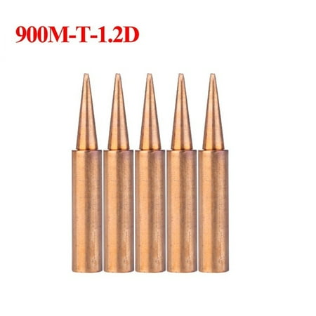 

5pcs 900M-T Copper Soldering iron tips Lead-free welding solder tip 933.907.951
