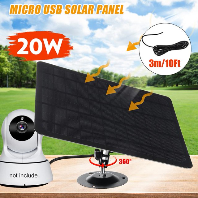 Paneles solares del monitor de la cámara de vigilancia del CCTV del IP de la prenda impermeable del cargador de 5V 20W