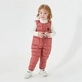 thumbnail image 5 of Mercatoo Baby Girls Boys Winter Snowsuit Toddler Cute Warm Down Ski Pants Water-proof Windproof Sleeveless Overalls Pockets, 5 of 8