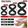thumbnail image 4 of RDX Weight Lifting Straps Figure 8, Anti Slip Strap with cuffs wrist Support for Gym Workout Deadlift Powerlifting Bodybuilding Weightlifting, Fitness Strength Training, Hand Bar Grip for Men, 4 of 8
