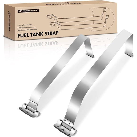 A-Premium Set of 2PCS Fuel Tank Straps Compatible with Lexus GX470 [4.7L] & Toyota 4Runner 2003-2009 [4.0L 4.7L], DOHC, Gray Color, Replace for# 7760135090, 7760235030