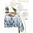 thumbnail image 2 of Blue Spring Floral Table Cloth, Waterproof Tablecloth for Square Tables, Watercolor Elegant Pastoral Flowers Reusable Washable Fabric Table Cover for Restaurant Kitchen Dining Tables 60"x60", 2 of 9