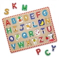 thumbnail image 1 of Puzle Melissa & Doug Lift & See Alphabet Wood, 26 piezas, 1 of 9