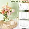 thumbnail image 4 of 4 Pcs Glass Cylinder Vases 4.7 Inch Clear Flower Vase for DIY Centerpieces Glass Containers for DIY Pillar Candle Floating Candle Under 3.9 Inch ID Glass Vase for DIY Restaurants Hotels Home Decor, 4 of 6