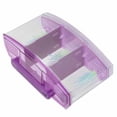 thumbnail image 2 of Acuario con LED acrílico, caja de aislamiento de cría de tres divisiones para peces pequeños (morado), 2 of 14